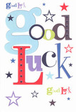 Uplifting and full of cheer, this good luck card captures the encouraging essence of Shooter's Hill. The words 'Good Luck' burst forth in a vibrant array of fonts and hues: oversized pastel blue curves evoke open skies, deep reds and mossy greens reflect the leafy streets and friendly faces found in this community. Each character feels carefully composed, much like an expertly arranged bouquet destined for a doorstep on Plum Lane. Playful stars in navy, lavender, citrus lime, and soft gold are scattered with creative whimsy, standing out against the crisp white card as if mirroring a clear night sky above local parks. The surface offers a silky-smooth touch-fresh and cool, hinting at quality and care. This card is perfect for sharing heartfelt optimism with someone embarking on a new chapter, whether it's a student starting at a nearby college or a loved one venturing into new possibilities. It's the kind of card you'd pair with a surprise delivery from Shooter's Hill Florist, offering encouragement and goodwill wrapped in a modern, friendly design that feels truly at home in this spirited neighbourhood.